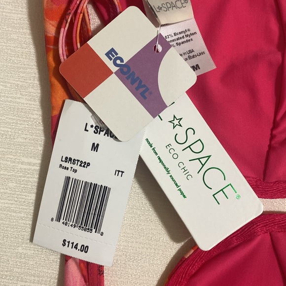 L*SPACE Women's ROSE TOP Underwire Bikini Top Size M - Picture 6 of 6